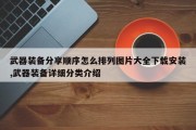武器装备分享顺序怎么排列图片大全下载安装,武器装备详细分类介绍