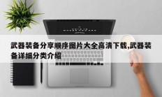 武器装备分享顺序图片大全高清下载,武器装备详细分类介绍