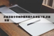武器装备分享顺序图表图片高清版下载,武器 装备